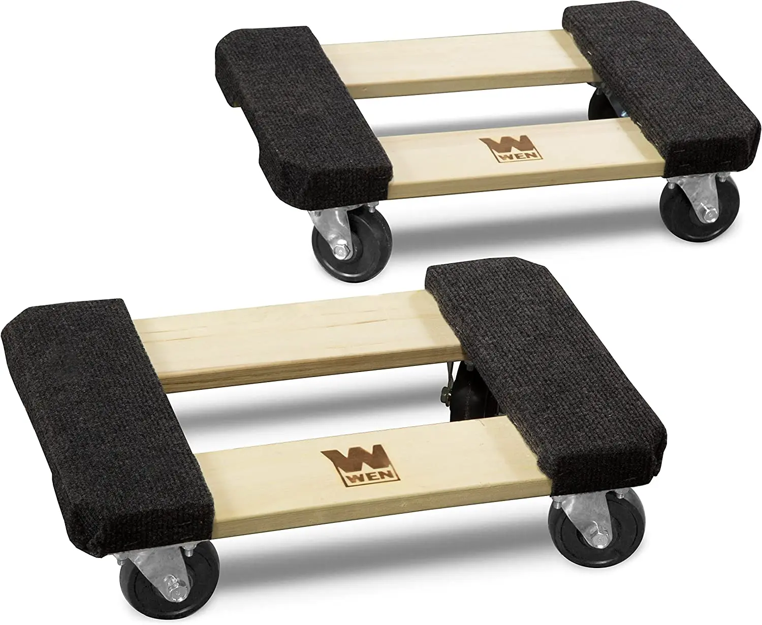 

1000 lbs. Capacity Hardwood Furniture Dolly (2-Pack) 12 in. x 18 in. WEN 721218