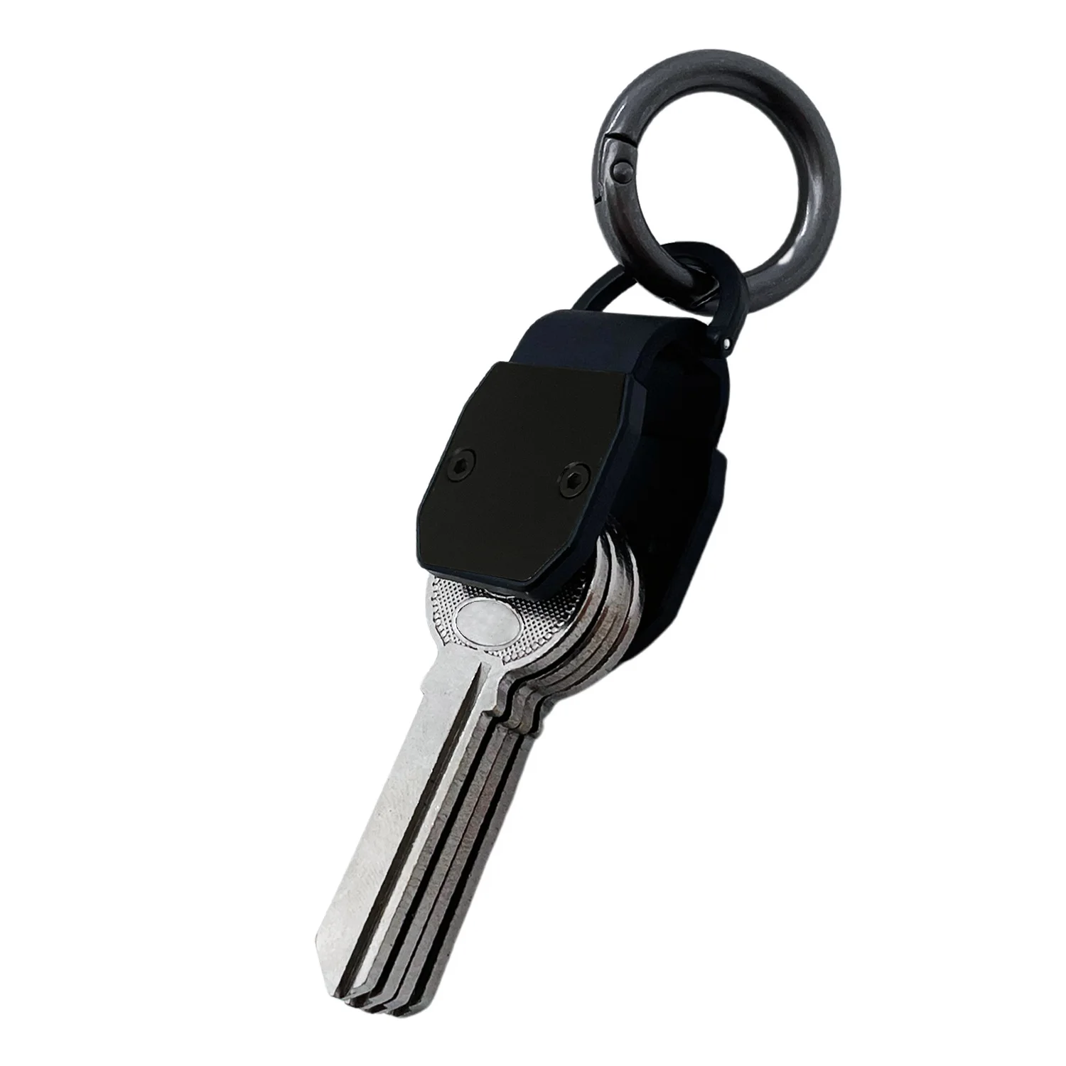 

Мини-органайзер для ключей из алюминия, черный/зеленый