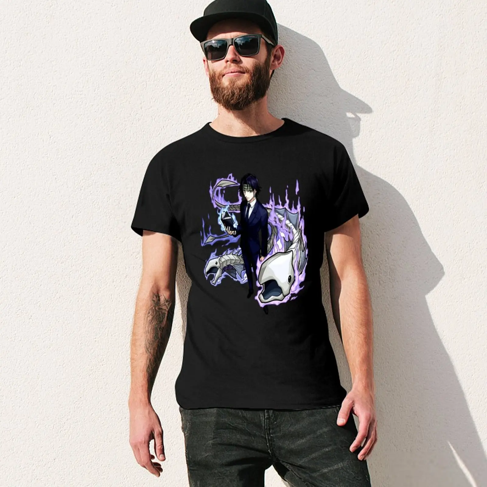 Футболка uroro lucifuru летняя одежда хлопковые мужские футболки мужская футболка