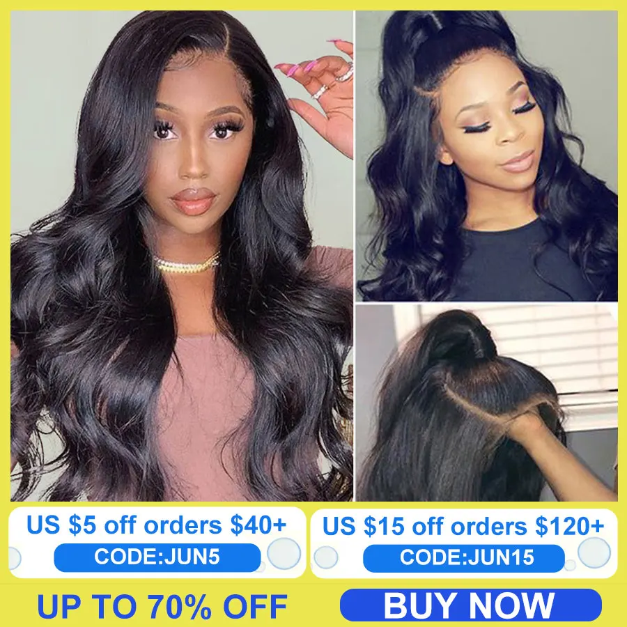 

13x4 Body Wave Lace Front Wig HD Transparent Lace Frontal Wig 250% Lace Frontal Wig Wet And Wavy Human Hair Wigs For Women Remy