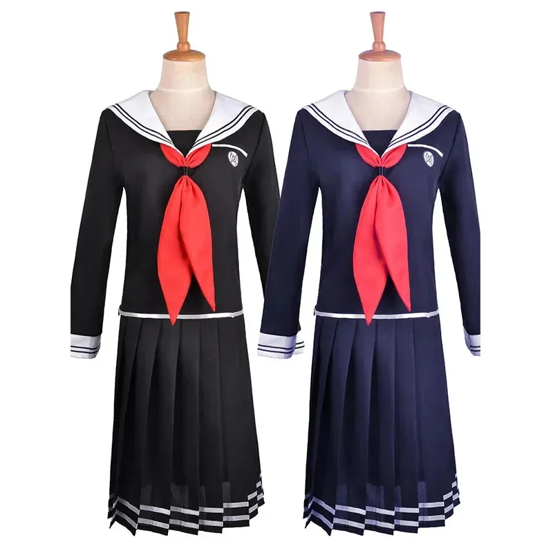 Фото Хит продаж: Костюм для косплея по аниме-игре Danganronpa, школьная форма Токо Фукавы (JK) для женщин и девушек, для Хэллоуина, вечеринок, сценических выступлений 2MN40 №1