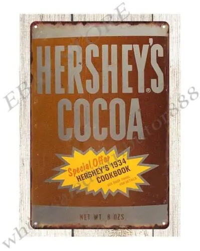 Металлический настенный декор мужская пещера ШОКОЛАДНЫЙ КОКАО HERSHEY