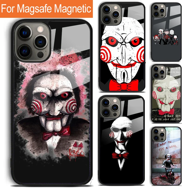 Чехол для телефона с картинкой-загадкой iPhone 16 15 14 13 12 11 Pro Max Plus Magsafe Магнитный чехол