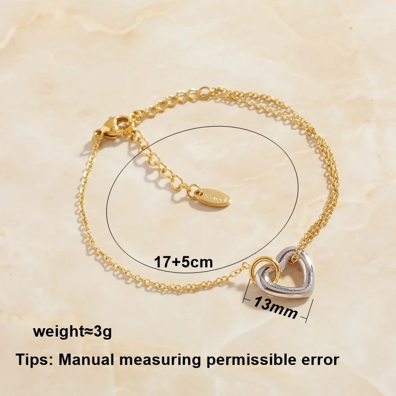 SOMMAR Fashion Design 18KGP Позолоченные женские браслеты и Браслет с полым сердцем Браслеты