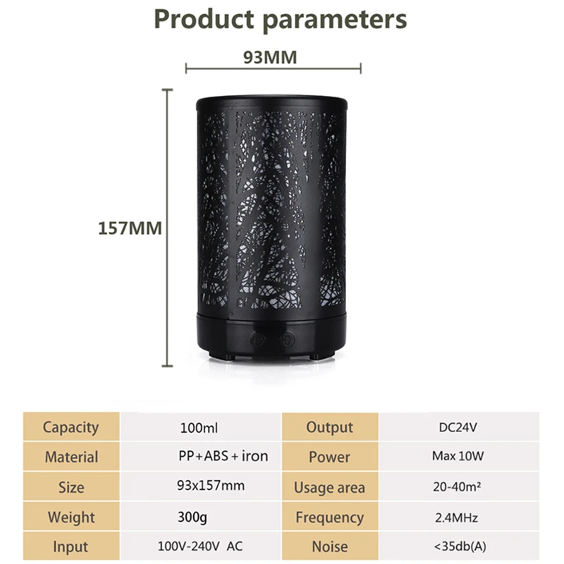 Увлажнитель воздуха Электрический для дома аромадиффузор с красосветильник