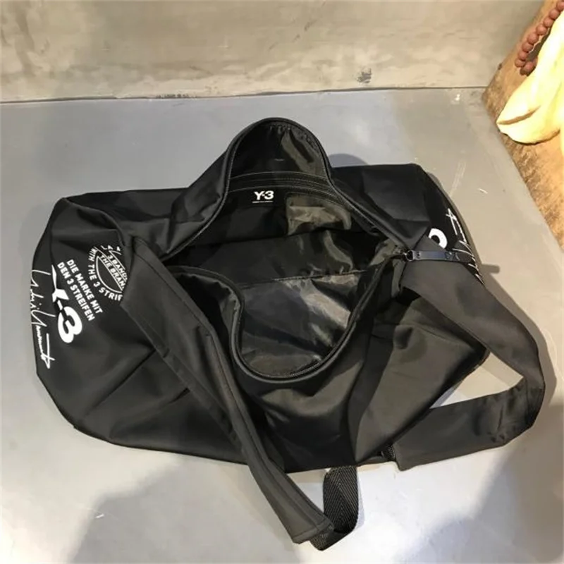 Y-3 Yohji Yamamoto 2023 New Men's Crossbody Bag Dark Black Signature Sports Travel Zipper Shoulder Bucket Bags For Men and Women