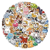 103050100pcs cute mixed animal anime cartoon stickers graffiti motorcycle luggage guitar skateboard cool decal sticker toy