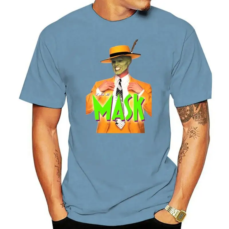 

Маска ver. 2 футболка с постером Джим карри (белая)