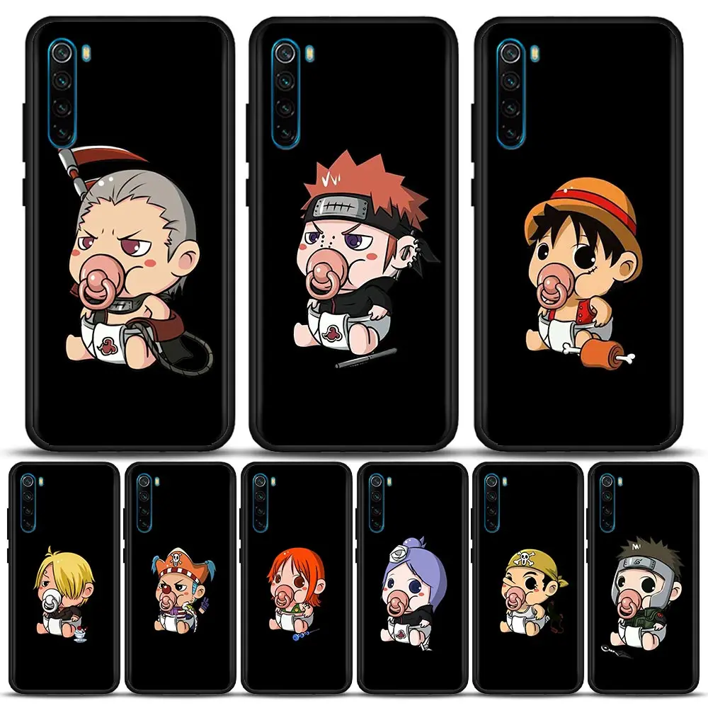 

Phone Case for Redmi 6 6A 7 7A 8 8A 9 9A 9C 9T 10 10C K40 K40S K50 Pro Plus Gaming Silicone Case Cute One Piece Naruto Children