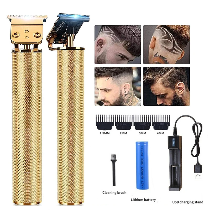 

Профессиональный триммер для волос, Набор машинок для стрижки волос для мужчин, аккумуляторные триммеры для стрижки волос, бритва для бород...