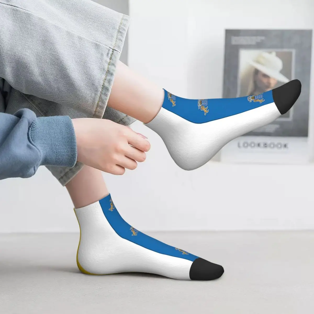 Spain Flag Oceano Canary Islands Socks Harajuku Stockings All Season Accessories for Man's Woman's Birthday Present