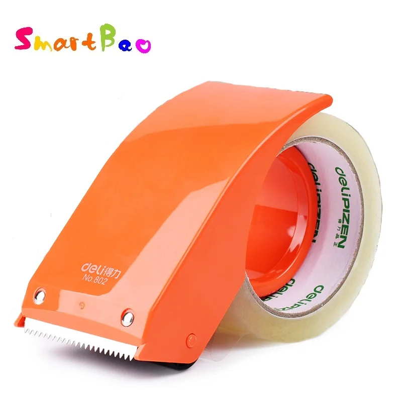 

60mm Packaging Tape Dispenser 2" Plastic Tape Cutter Packing Sealing Dispenser Light Weight, Random Color