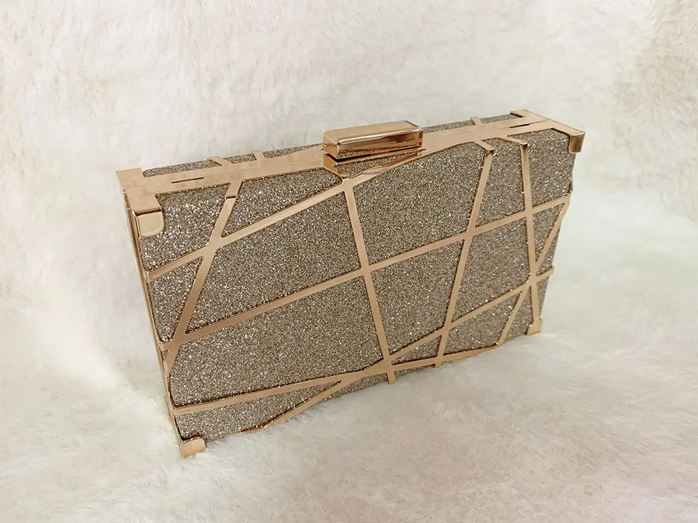 Женский вечерний клатч с блестками женский кристаллами Свадебный Кошелек