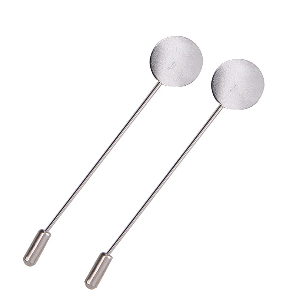 

50pcs Fashion Round Tray Safety Word Pin Tray DIY Brooches Needle Suit Tie Hat Scarf Badge for DIY Jewelry Accessories(Silver)