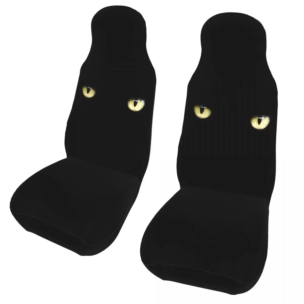 Spooky Black Cat Eyes Universal Car Seat Cover Protector Interior Accessories Women Halloween Auto Seat Cover Fiber Hunting Spooky Black Cat Eyes Universal Car Seat Cover Protector Interior Accessories Women Halloween Auto Seat Cover Fiber Hunting