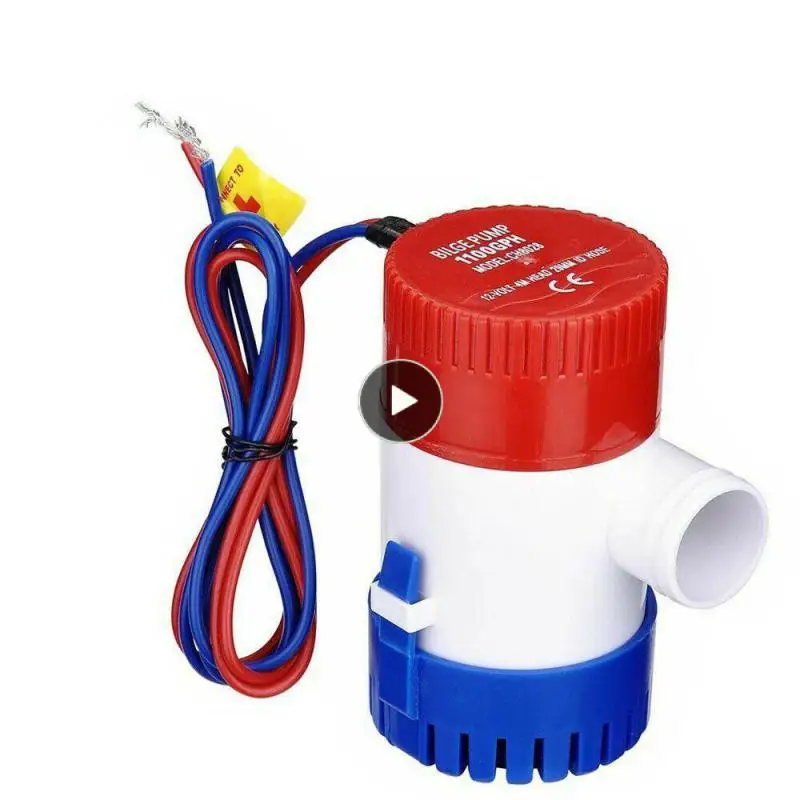 

1100GPH DC 12V 1 Bilge Electric Water Pump drainage system For Submarine Boats Yacht Rustproof Water Pump Boat Yacht Accessories