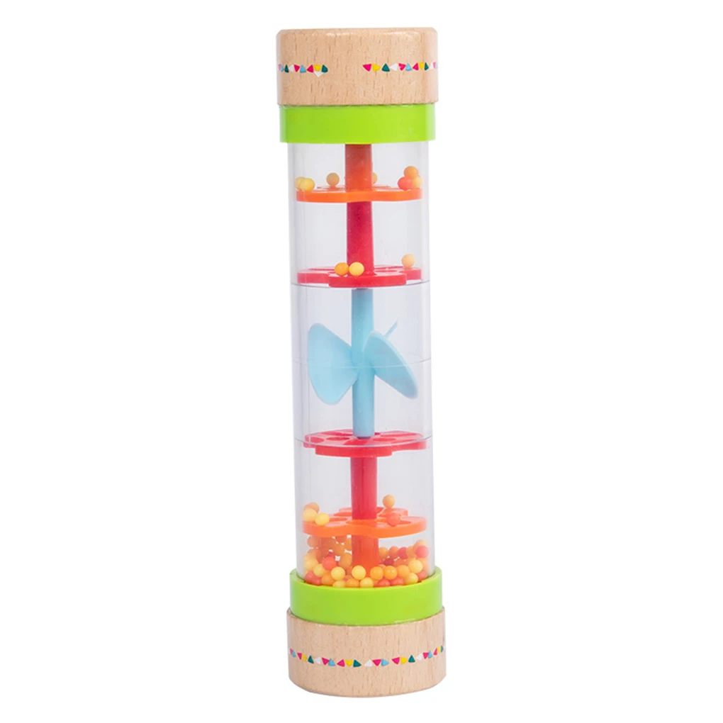 

Rain Rattle Hourglass Musical Toy Sound Toys Baby Percussion Instrument