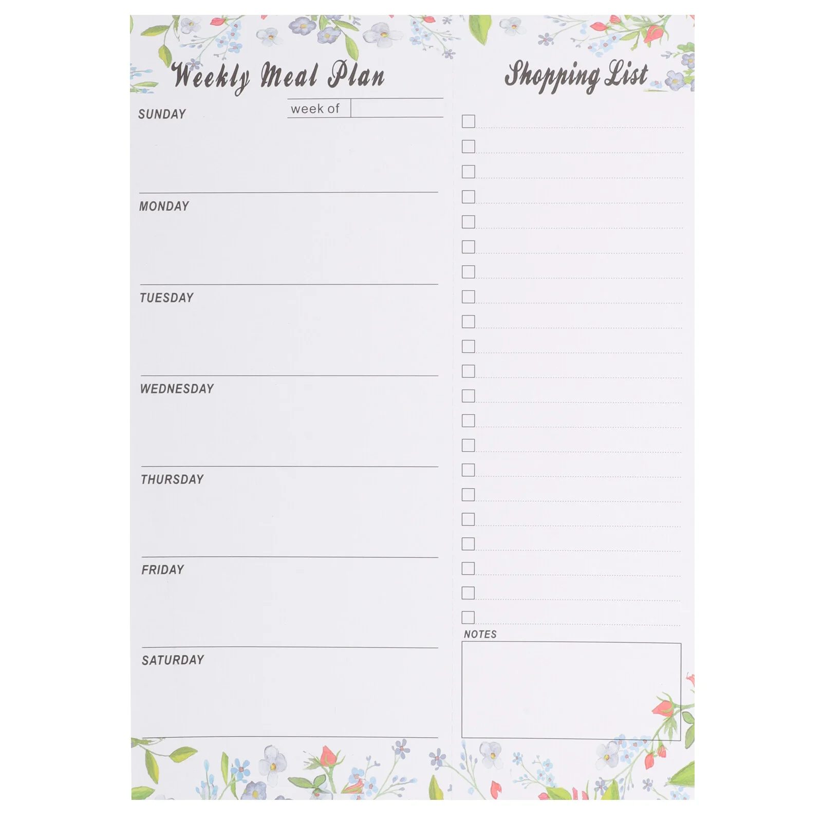 

Food Magnetic Meal Planner Fridge Notepad Grocery List Notepads Refrigerator Shopping