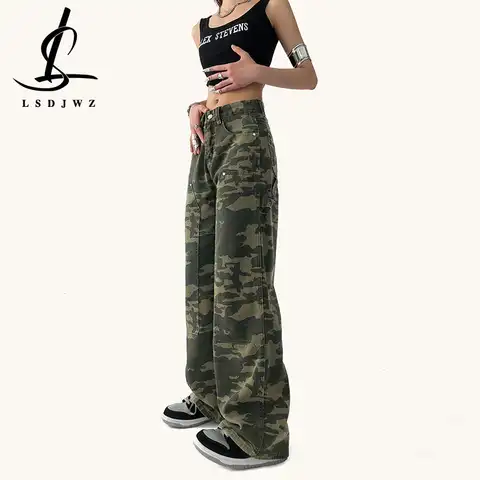 Women's Pants Vintage Clothes Women's Jeans 2023 Trend Straight Leg Jeans Woman High Waist Korean Fashion Female Clothing Denim