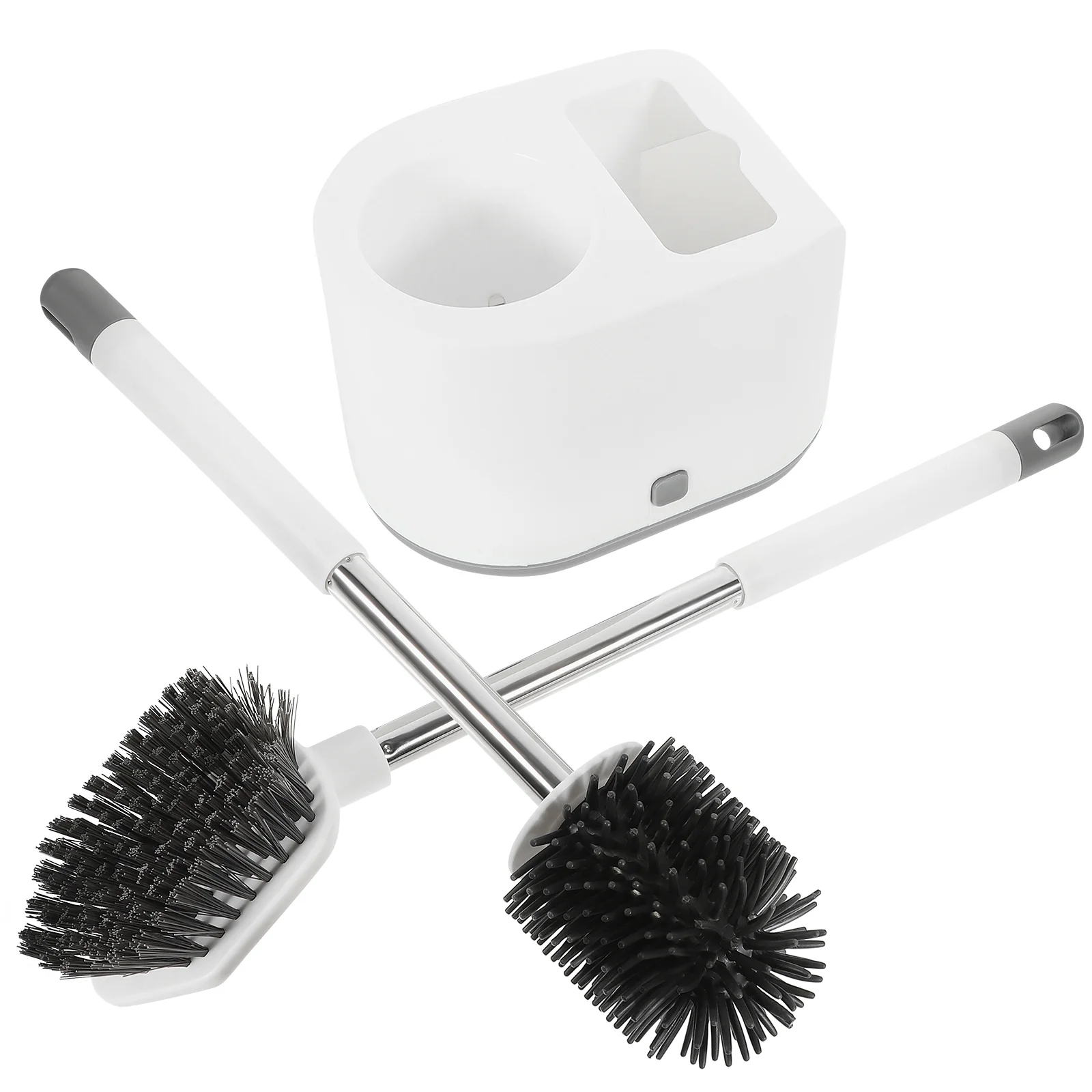 

1 Set Household Bathroom Toilet Cleaning Brush Wall Toilet Groove Brush with Base