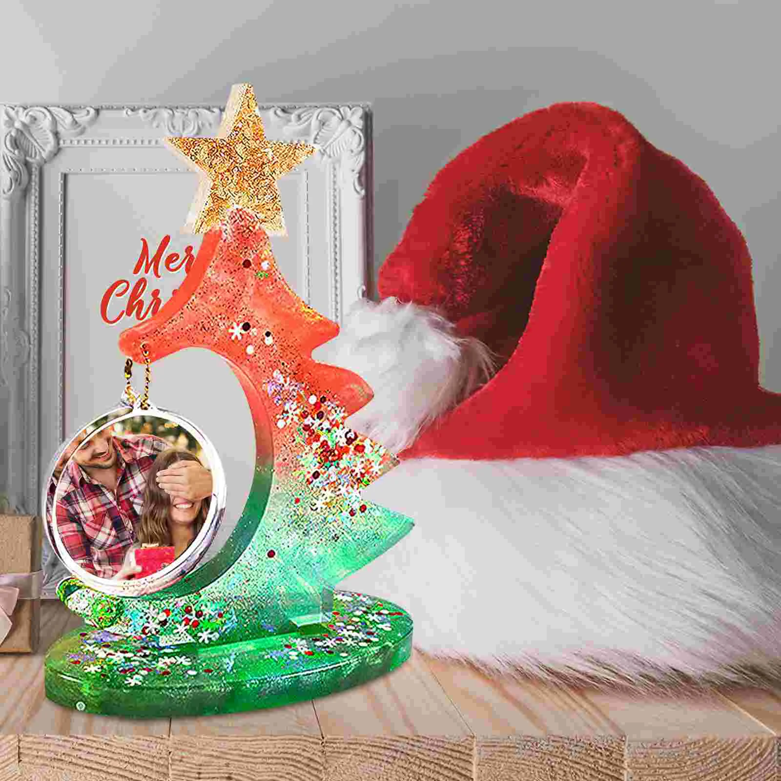 Прозрачный клей форма для рождественской елки силиконовая тематическая