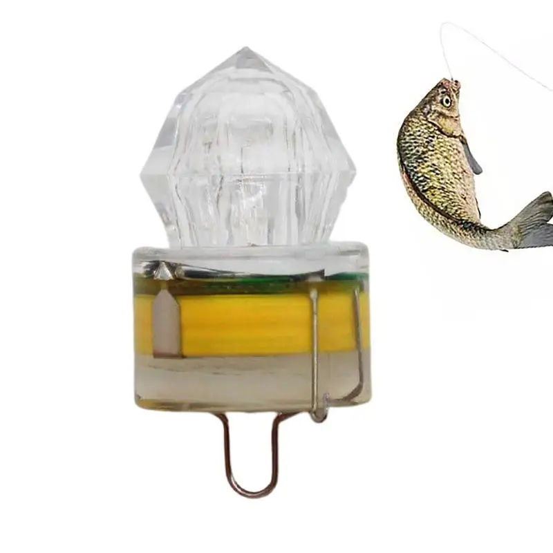 

Deep Drop Underwater Fishing Diamond Flashing Light Bait Lure Water-Triggered Design Fish Attracting Lamp LED Versatile Lights