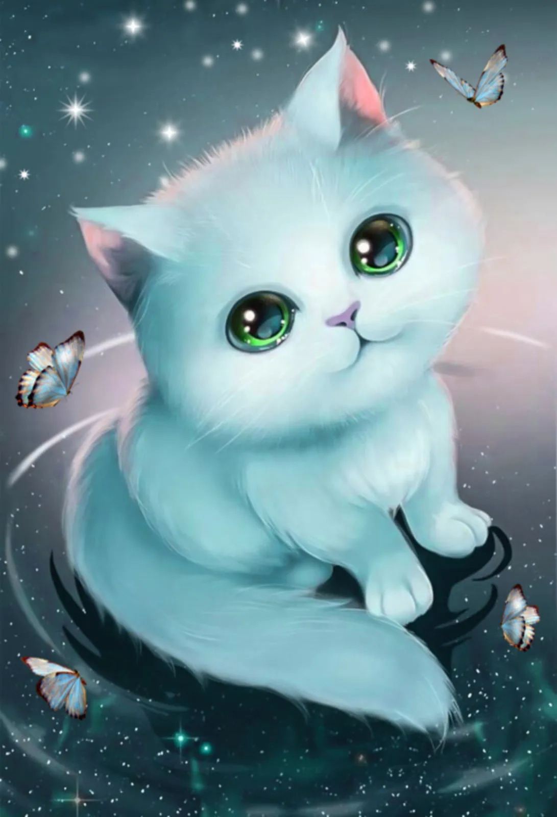 

5D Diamond Painting Animal Cat Diamond Embroidery Cross Stitch Kit Mosaic Picture DIY Decoration Rhinestone Craft Gift