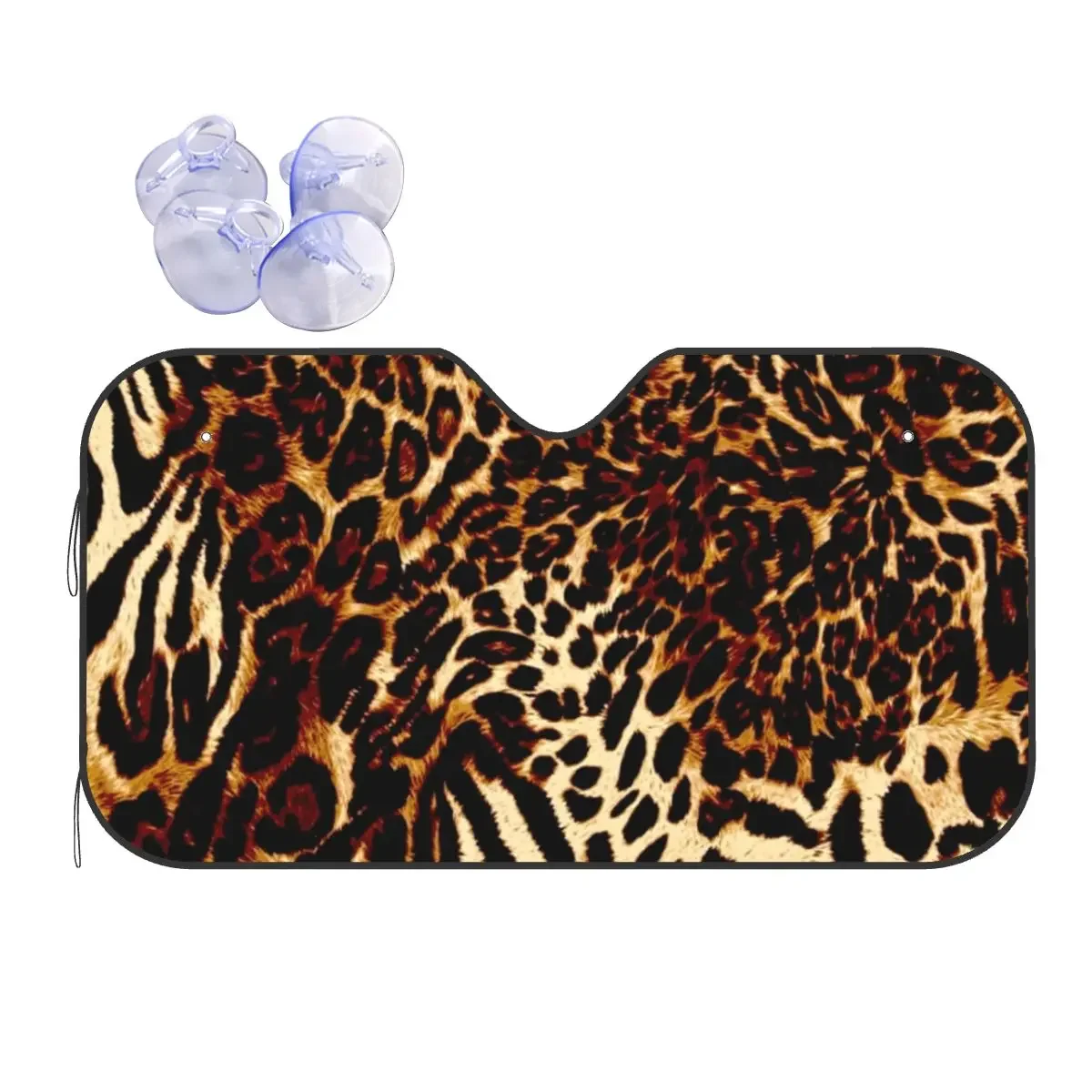 Парабреза с леопардовым изображением 70x130 см