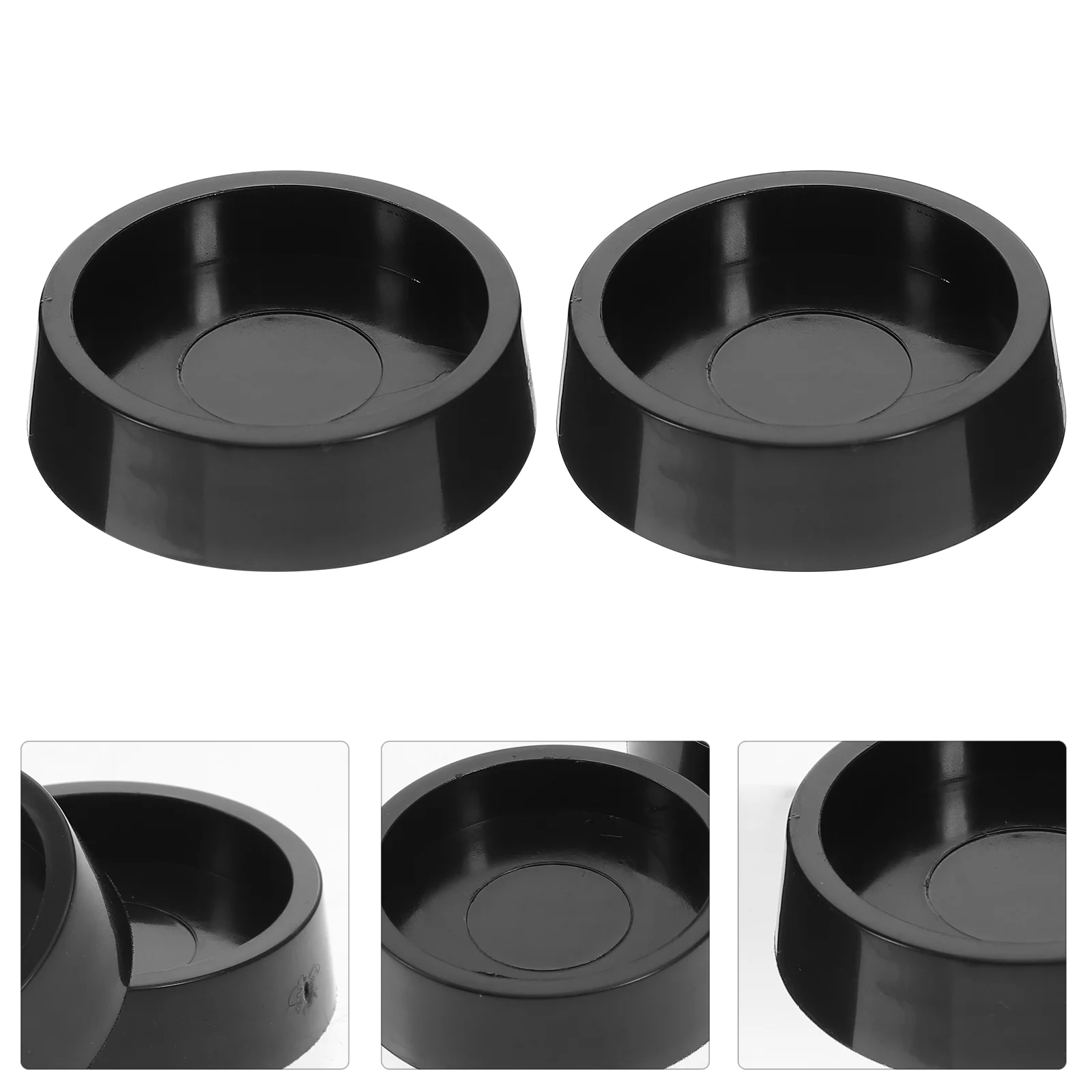 

4 Pcs Floor Mat Furniture Leg Pad Baby Bed Wheel Stopper Round Rugs Carriage Caster Plastic Protector Silicone Coaster