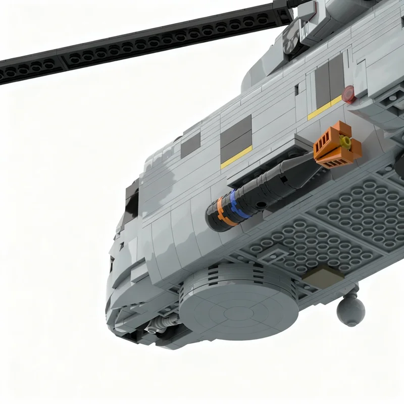 Фото 2285 деталей MOC Creator Expert AgustaWestland AW-101 Merlin, модель из строительных блоков, рождественский подарок, 3D-конструктор, образовательная игра. №4