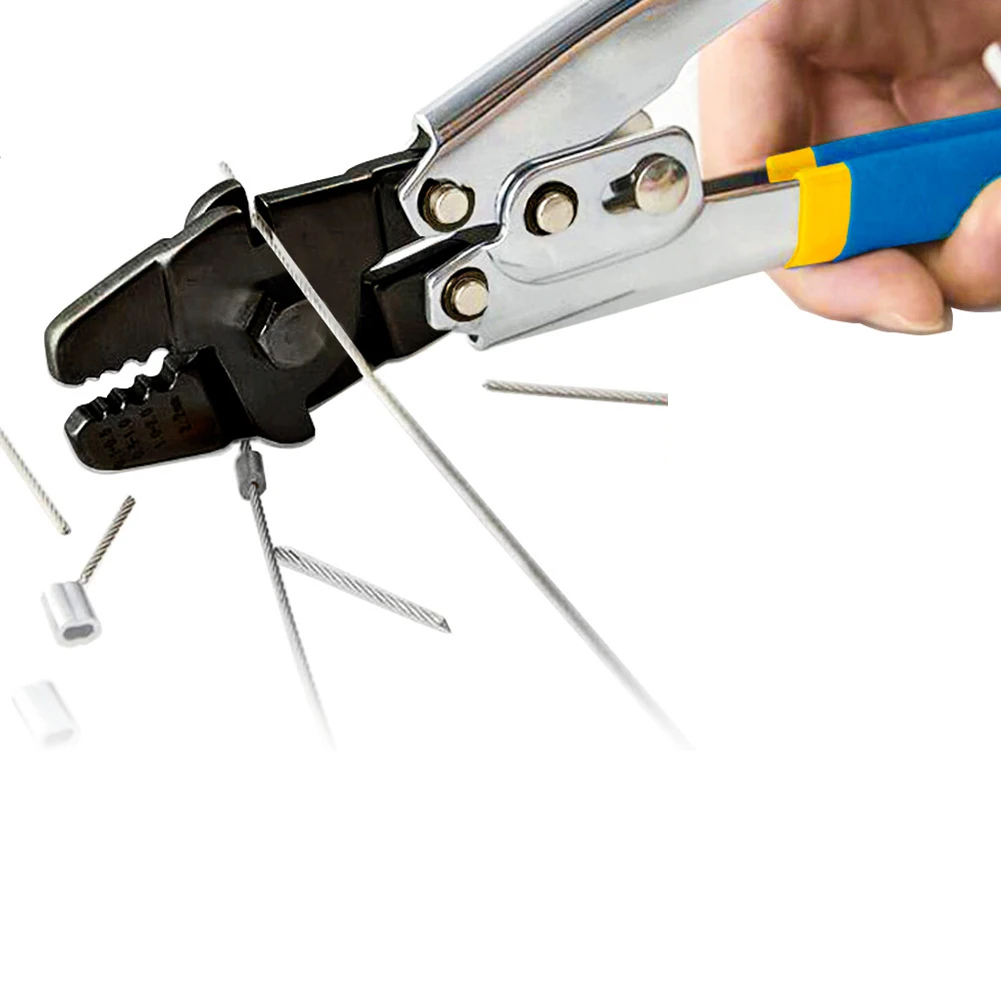 

Pliers Fishing Crimper Sleeves Wire Rope High Carbon Steel Leader Swager