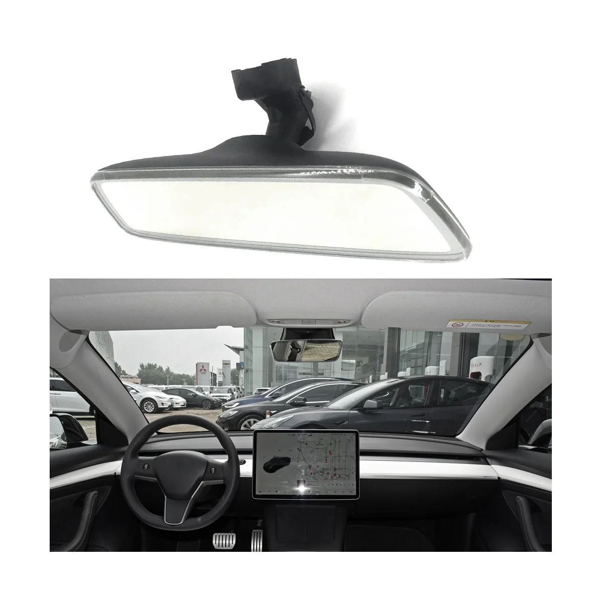 Для зеркала заднего вида Tesla Model 3 зеркало для салона автомобиля 1119904-01-G