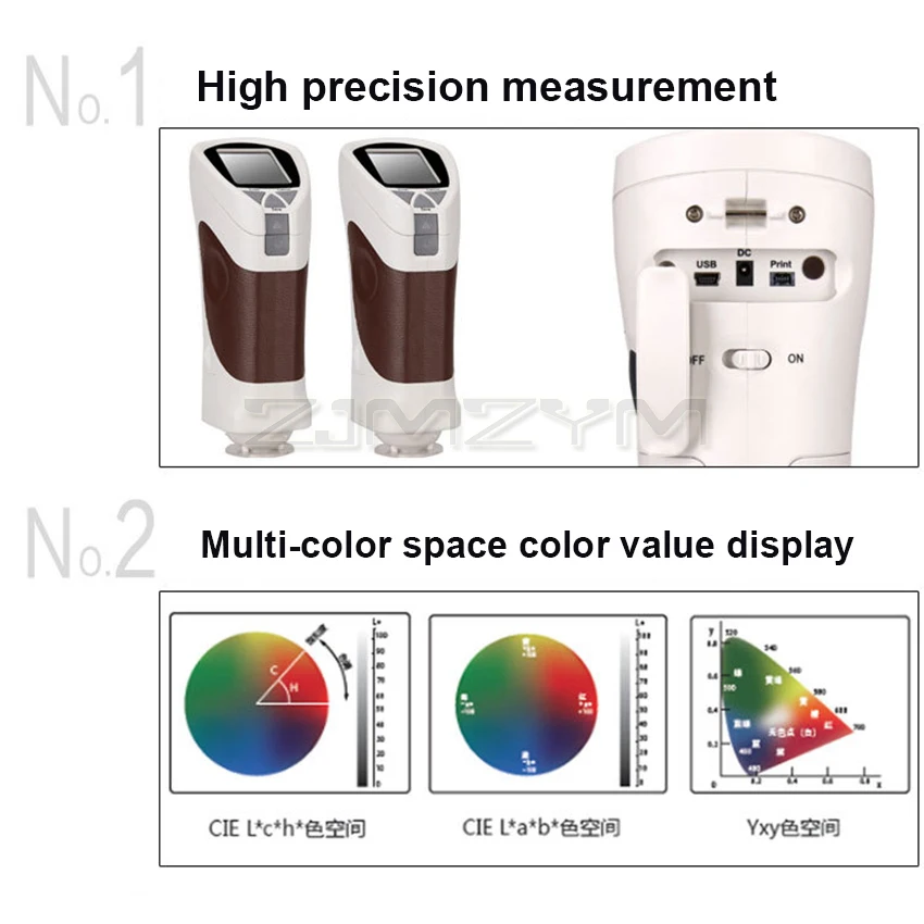 CS-10 Портативный колориметр 8 мм измеритель цветов разницы в цвете тестер