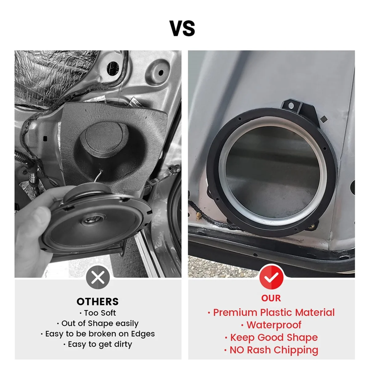 Адаптер для передней двери динамика 6 5 дюйма Subaru Forester Impreza Outback WRX/STI аудио динамик