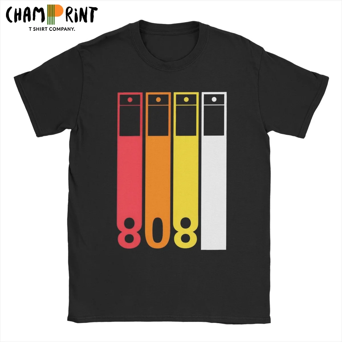 TR 808 Roland Музыкальная барабанная машина Футболки Мужская хлопковая удивительная