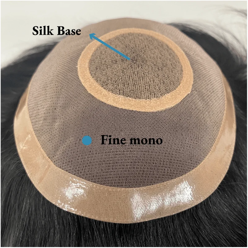 Рисунок 4 - Мужской тонкий моно-топ Toupee с шелковой основой