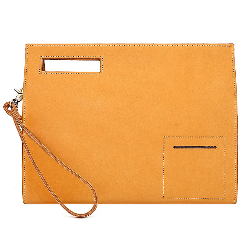 Real Crazy Horse Leather Briefcase Men Vintage Handbag Male Messenger Bags Portfolio Laptop Shoulder Bag Men Office Work Clutch