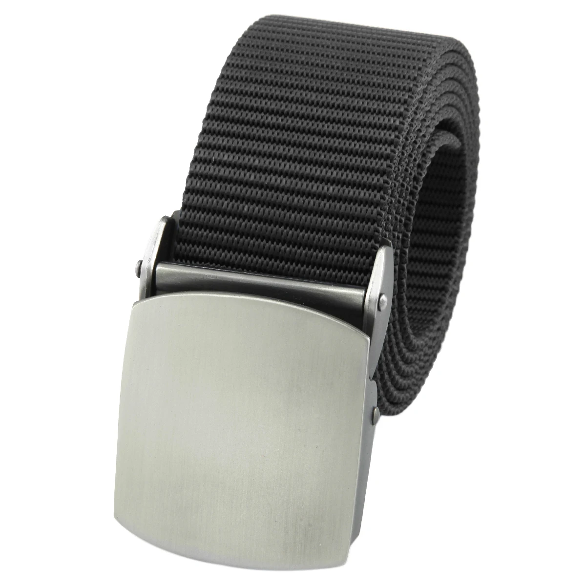 Casual Automatic Buckle Nylon Male Belt Military Tactical Belt Solid Color Cowboy Belt Canvas Long Waistband For Jeans Pants