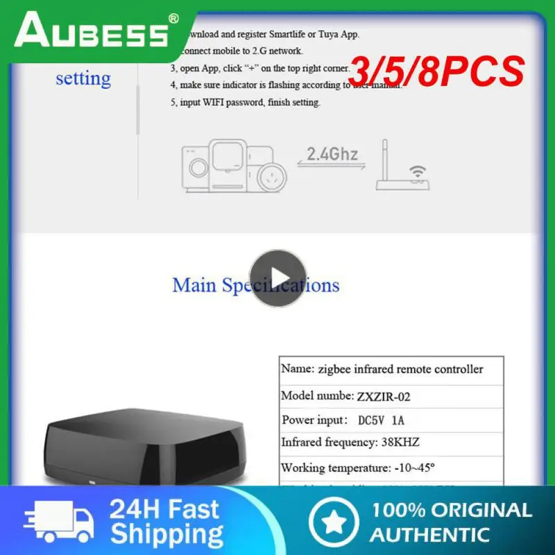 

3/5/8 шт. Универсальный инфракрасный пульт дистанционного управления Zigbee для умного дома ИК пульт дистанционного управления Smart Life 5В 1a Usb для ТВ Dvd Audi Ac Tuya