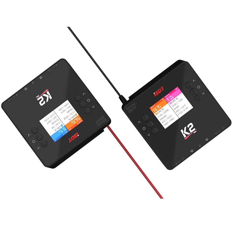 ISDT K2 AC 200 Вт DC 500 * 2 двухканальное балансное зарядное устройство Lipo для NiMh Pb