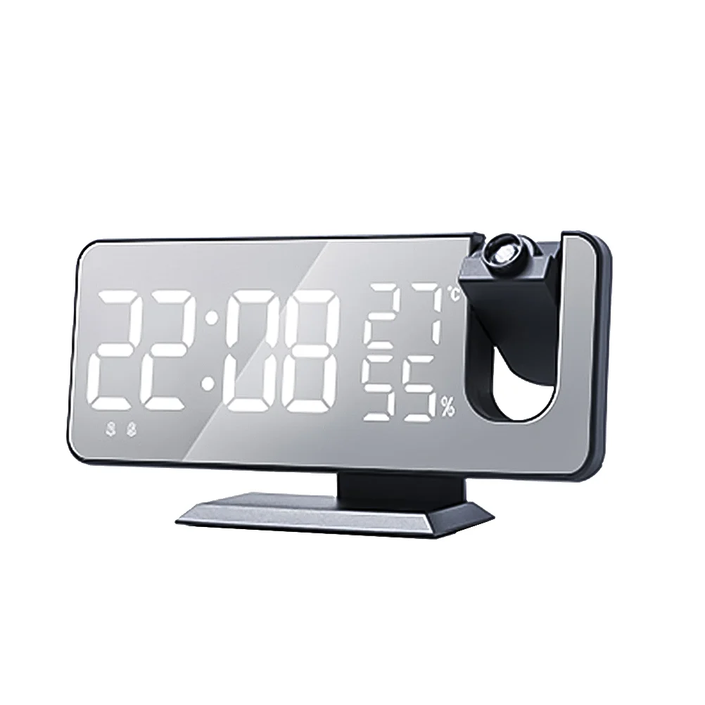 

LED Projection Alarm Clock Clocks Projector Weather Monitoring Meteorological Station -hygrometer Large Digital Wall