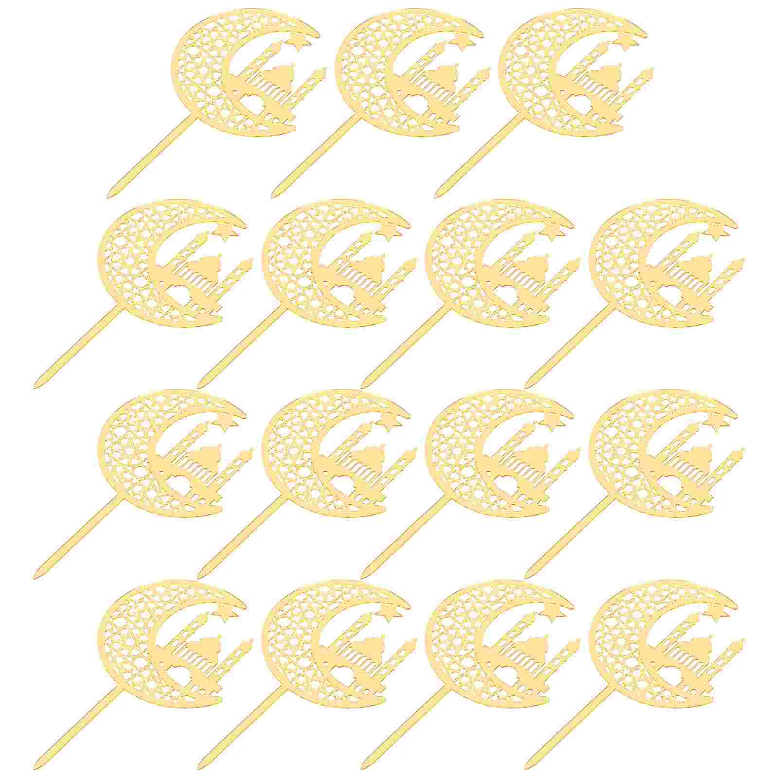 

15Pcs Delicate Festival Cake Ornament Baking Dessert Decoration Ramadan Supply