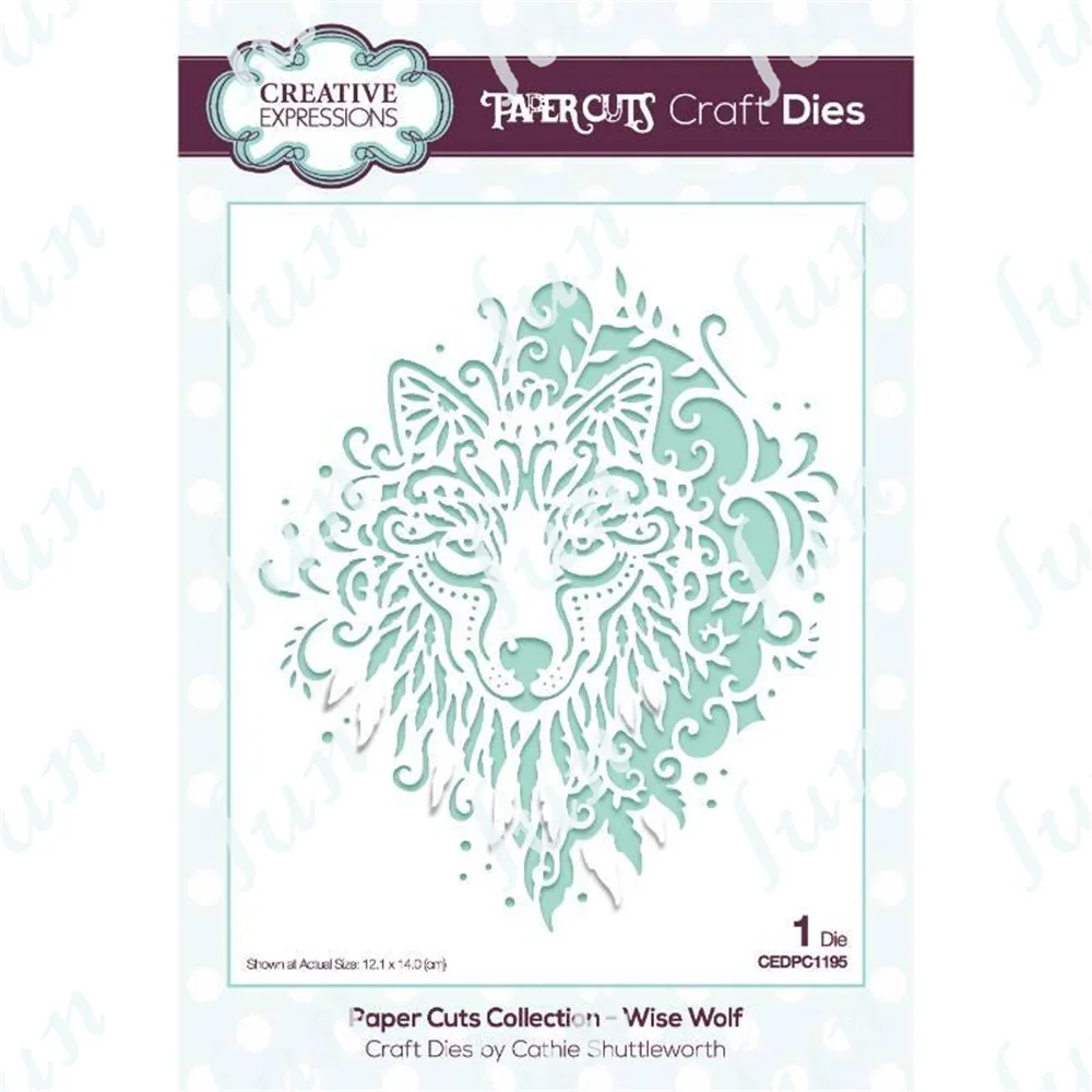 

2022 Hot Sell New Wise Wolf Craft Metal Cutting Dies Handmade Diy Scrapbooking Diary Cards Decoration Drawing Embossing Stencils