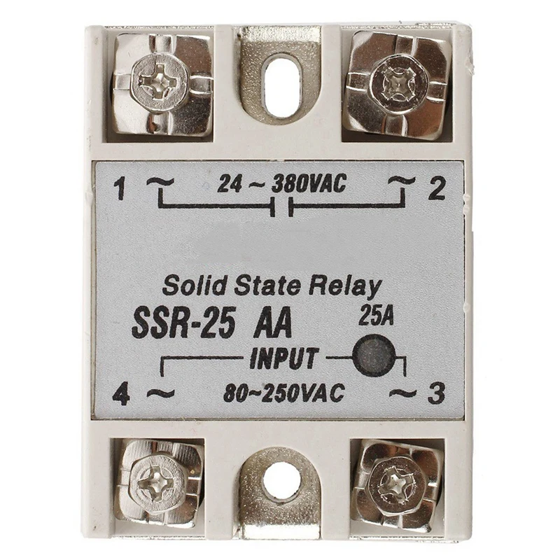 

5X SSR-25AA 80-250V 25A реле твердотельного модуля переменного тока