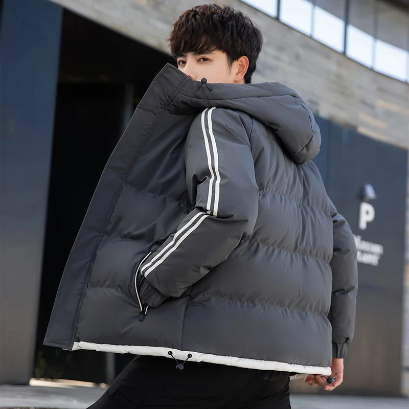 Men's Jacket Autumn and Winter New Men's Cotton-padded Jacket Korean Style Padded Jacket Thick Down Padded Jacket