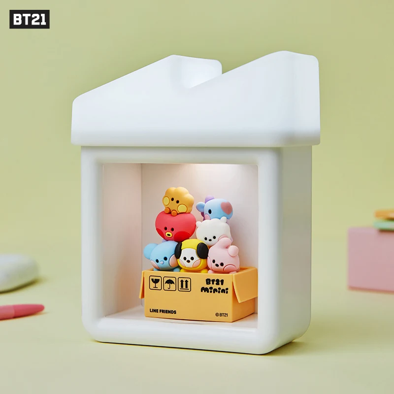 

Line Friends Bt21 Minini Series Genuine Doll Anime Cartoon Bedroom Atmosphere Light Small Night Light Decorations