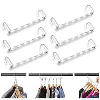 1pc magic hangers for clothes hanging necklace metal cloth clothes hangers organizer hangers clothes rack closet storage hanger