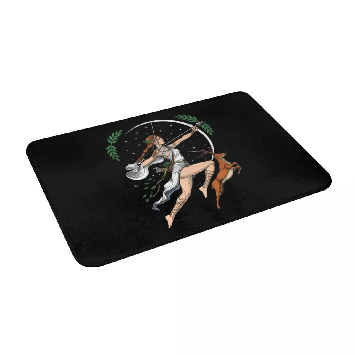 

Greek Goddess Artemis Bath Door Floor Mat Mythology Rug Carpet Entrance LivingRoom Home Kitchen Doormat Bathroom Washable Cocina