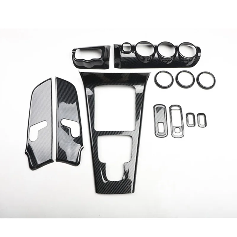 

carbon fiber wood grain car interior accessories 4 Mercedess Benzs a class cla cla35l 2019 2020 2021 2022 2023 gear panel cover