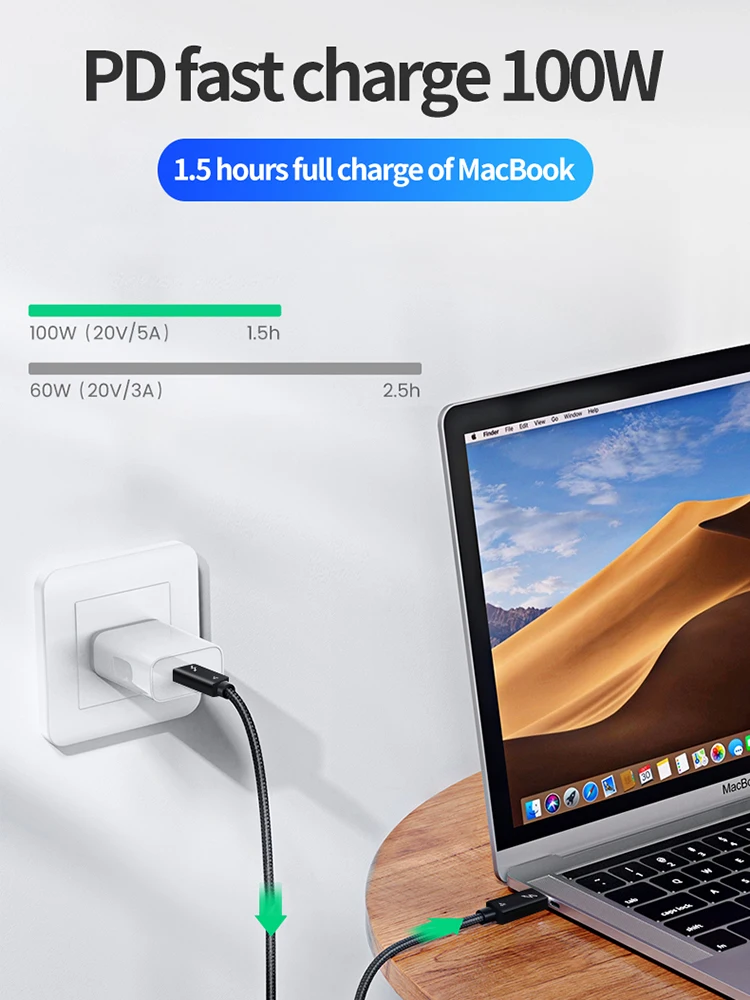 thunderbolt 43cable usb4 40gbps usb type c to type c pd 100w 8k cable data transfer usb c cable for macbook thunderbolt 4 cable free global shipping